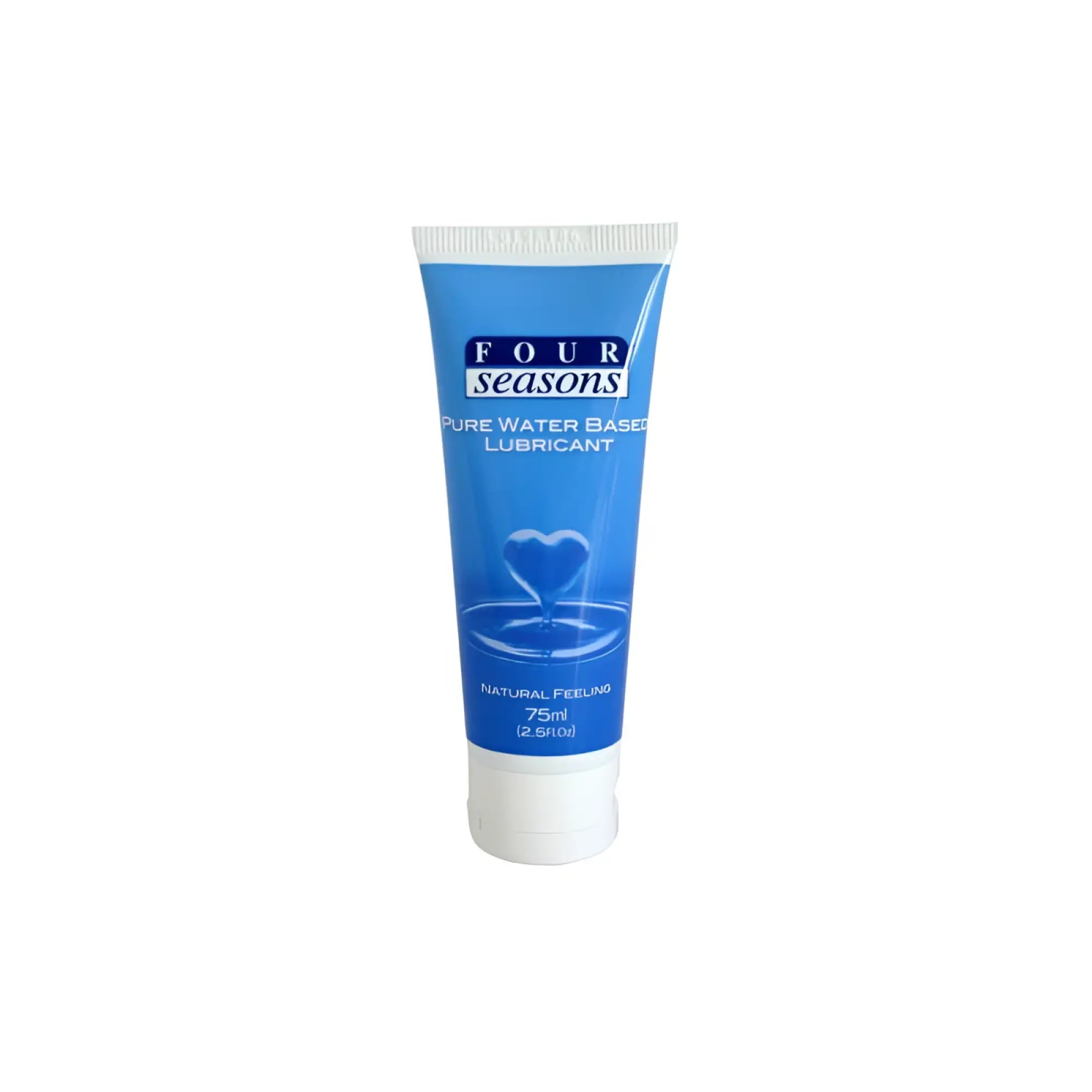 Blue tube of Four Seasons pure water-based personal lubricant 75ml for smooth and safe use