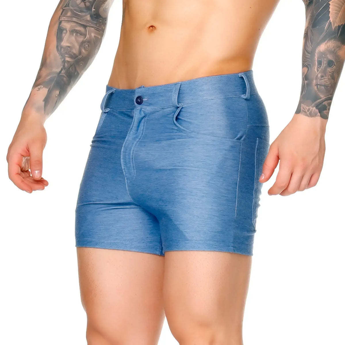Gigo dynasty bluejean sexyshort blue denim shorts with button closure and side pockets for casual wear