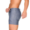 Gigo Dynasty grayjean sexyshort gray heathered fitted shorts with side pockets perfect for casual wear