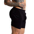 Gigo F Fetish black textured high-waisted shorts with side pockets made for stylish casual wear
