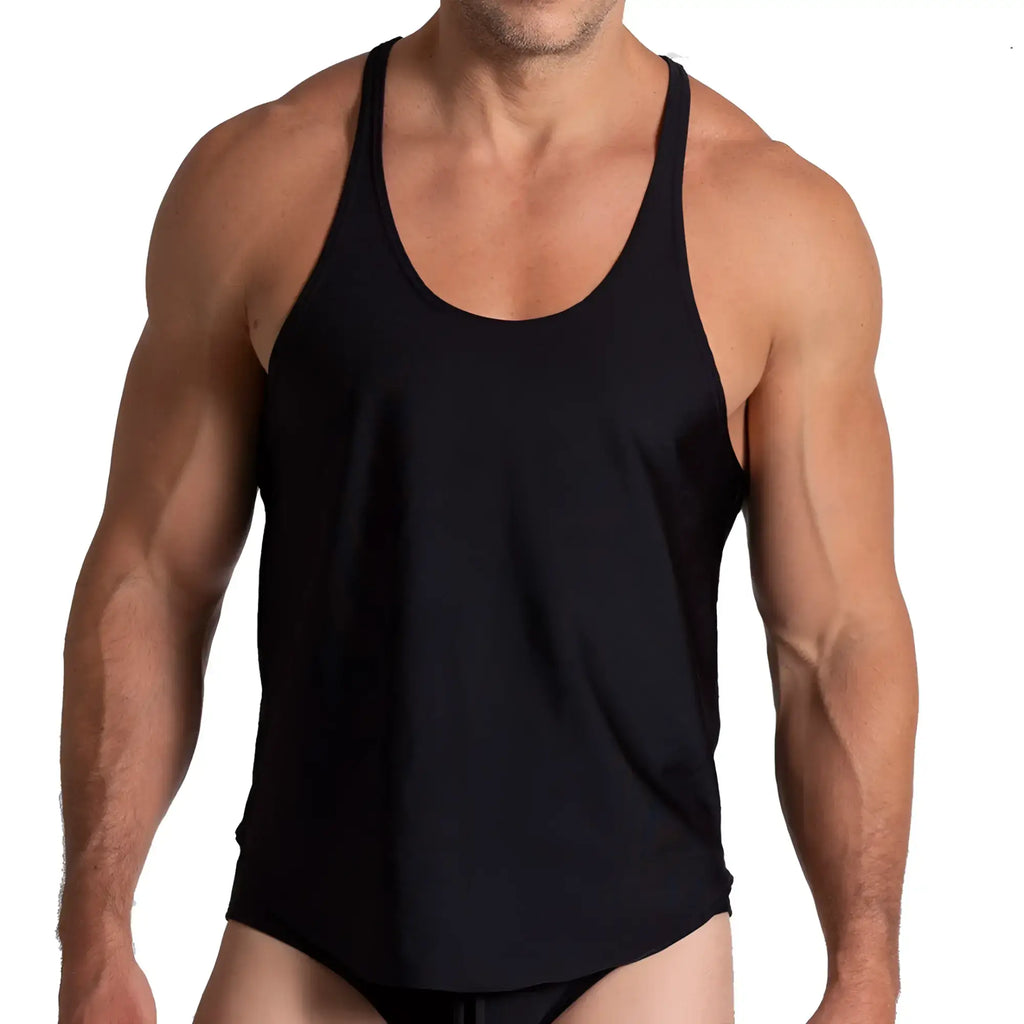Gigo flashing black tank black sleeveless ribbed tank top with scoop neckline perfect for casual wear