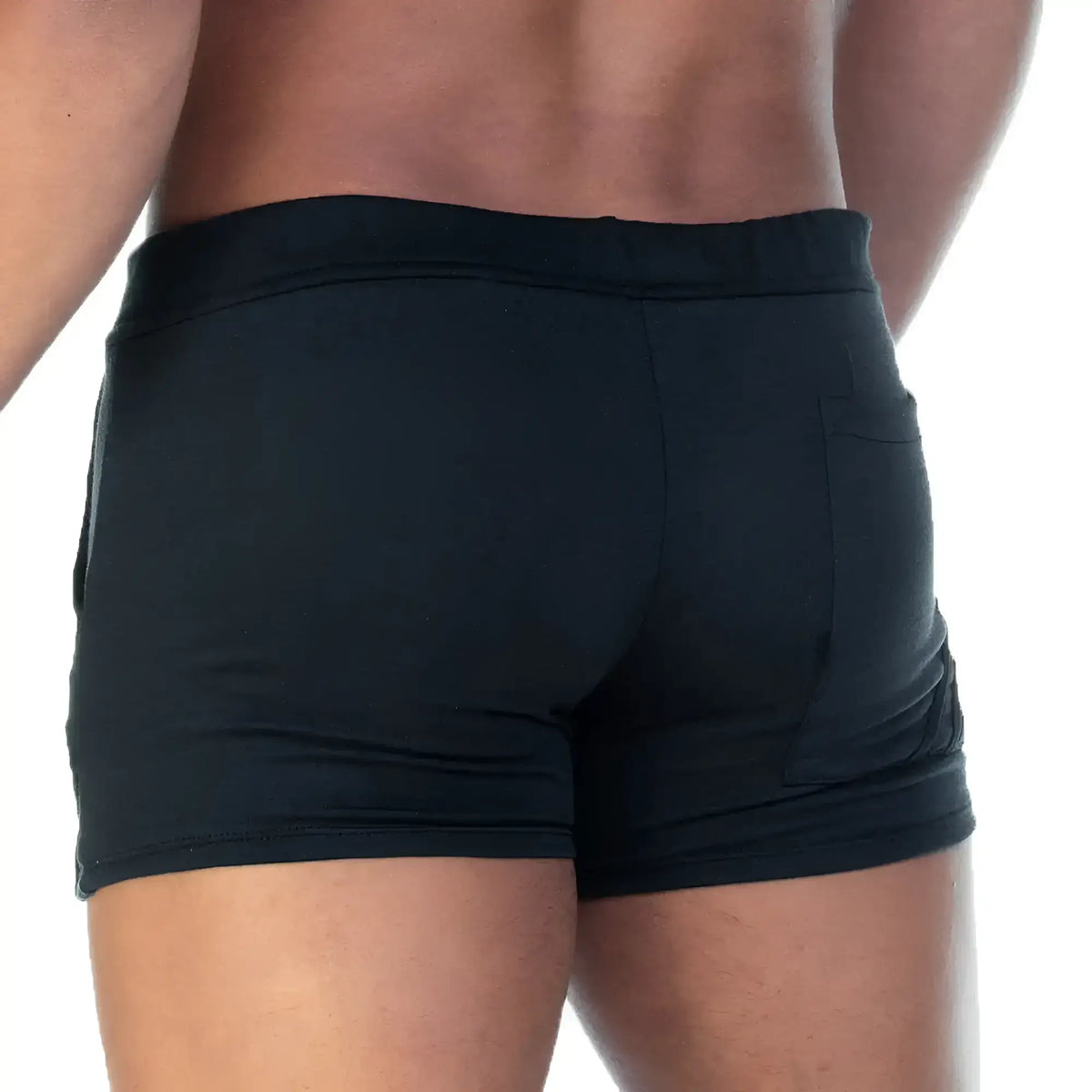 Black athletic shorts gigo forever black with a snug fit and side pockets for active wear