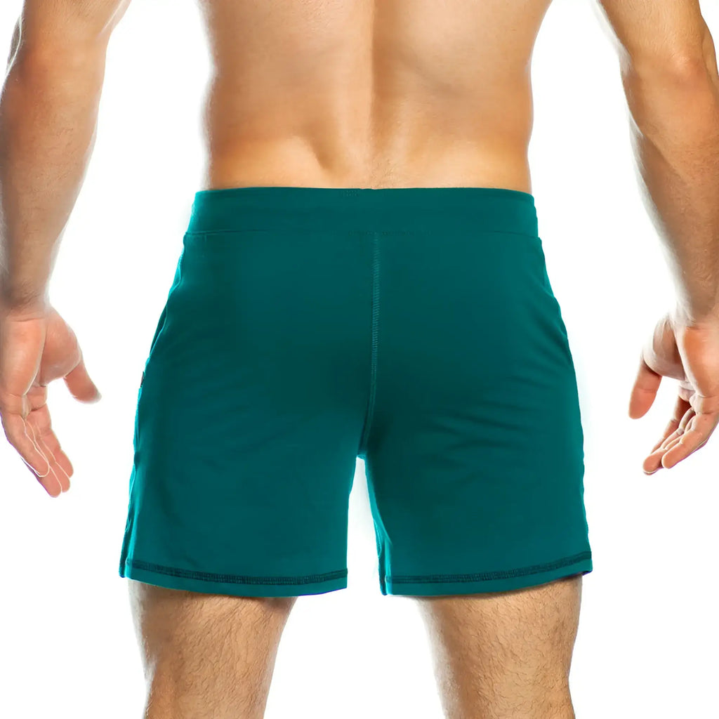Teal athletic shorts gigo frozen green short with fitted waistband and ribbed hem perfect for workouts