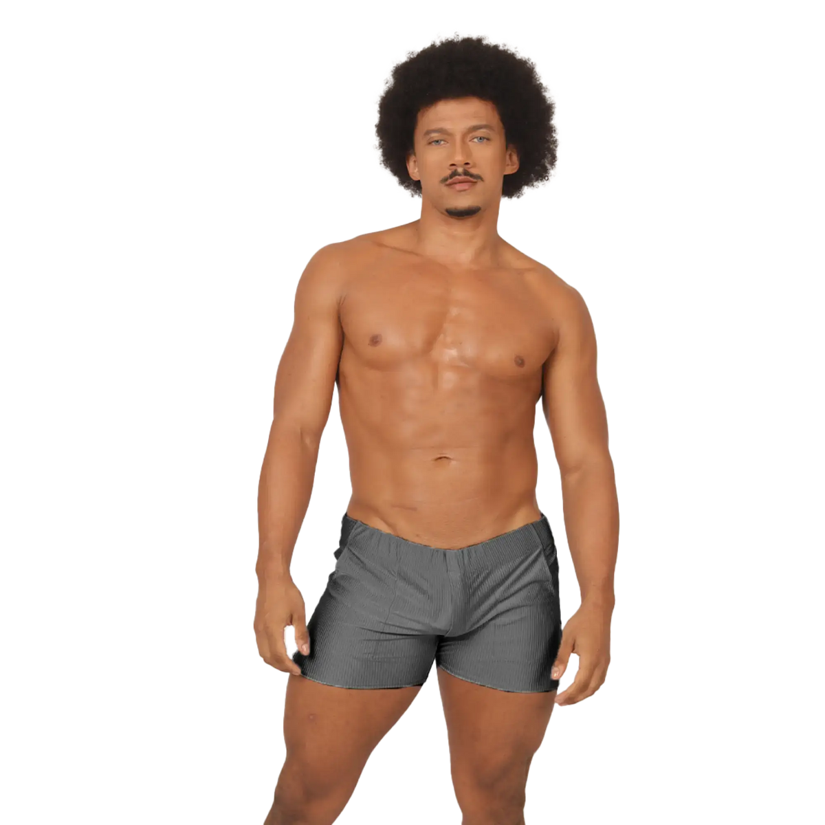 Gray pinstripe athletic shorts gigo glow gray short made from breathable fabric for active wear and comfort
