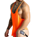 Bright orange mesh tank top gigo lemon orange tank with thin straps and deep scoop neckline