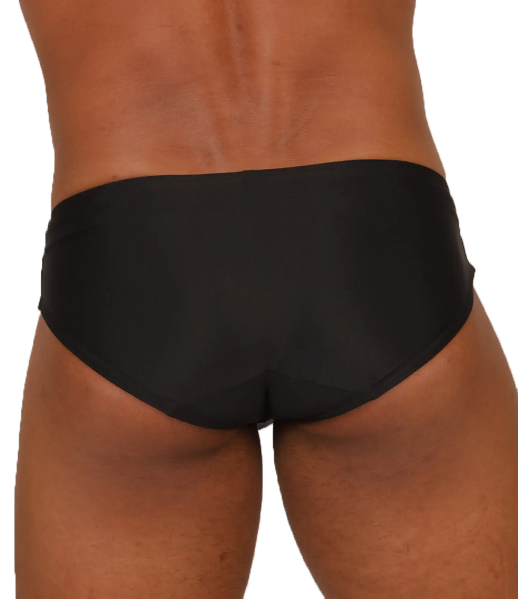 Black briefs swimbrief by gigo nice with smooth form-fitting design ideal for swimming and water activities