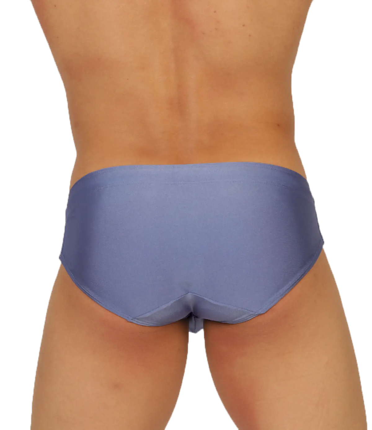 A sleek light blue gigo nice blue swimbrief with a smooth, form-fitting design for swimming use