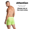 Neon green lace boxer shorts gigo paradise yellow hotshort featuring delicate lace material and vibrant colour