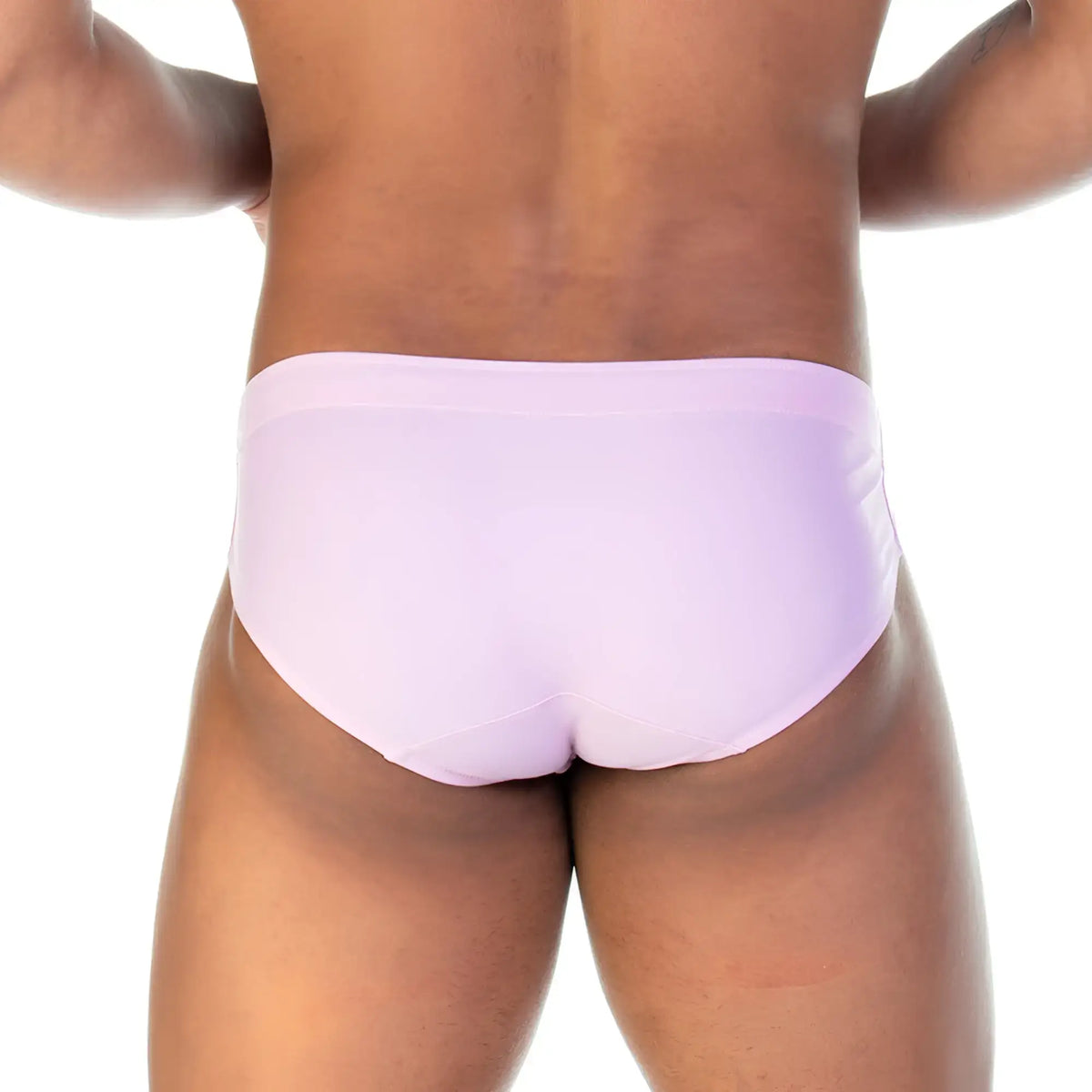 Gigo traditional pink swim brief light purple smooth textured briefs for comfortable swimwear use