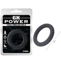 Black silicone ring gk power cock sweller no4 by chisa designed for male enhancement and comfort