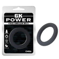Black silicone cock sweller ring model no5 by gk power designed for comfort and durability in one size