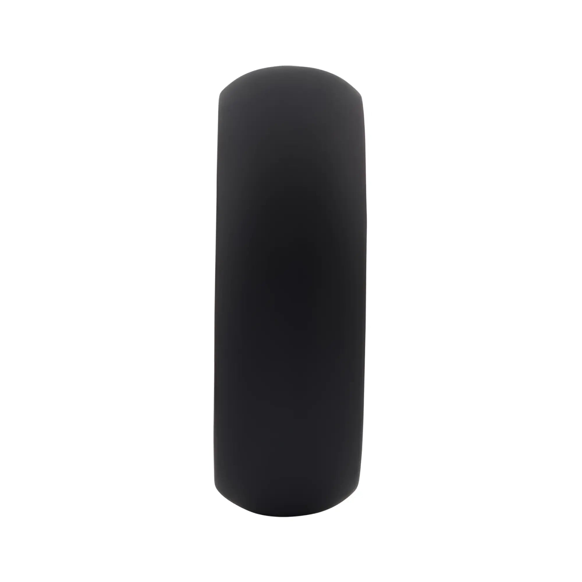 Black silicone ring by GK power infinity comfort with smooth matte finish and rounded edges in one size
