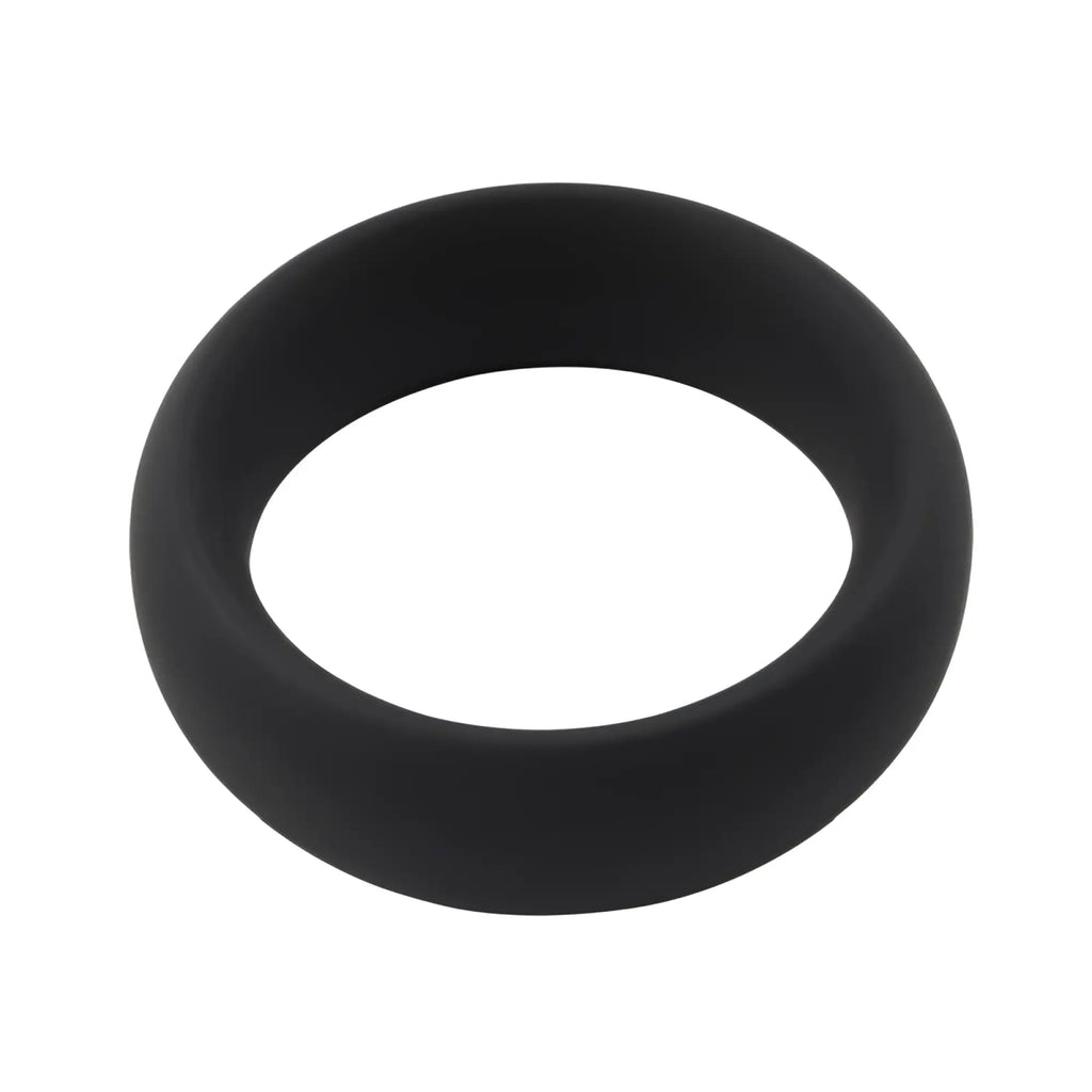 Black silicone ring with a smooth matte finish from GK Power Infinity Comfort in one size