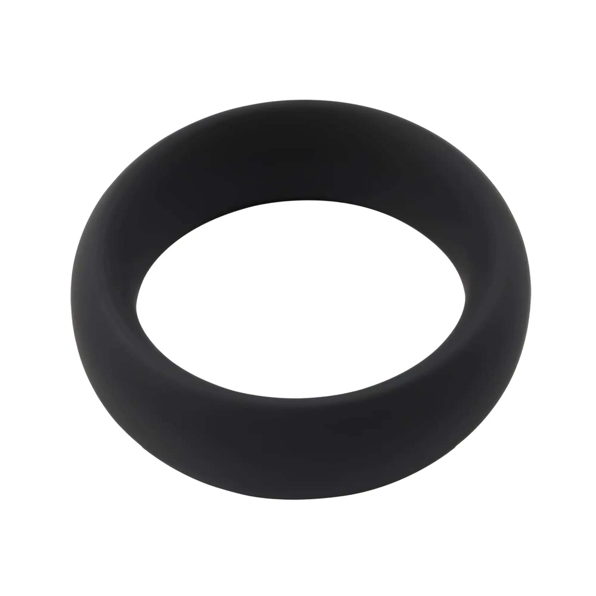 Black silicone ring with a smooth matte finish from GK Power Infinity Comfort in one size