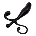 Black silicone gk power prostate pleaser plug with three curved rounded appendages designed for prostate stimulation