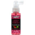 GoodHead deep throat oral anesthetic spray wild watermelon flavor in a clear bottle with black and pink label 59ml