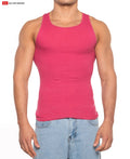 Go Softwear 4915 Men's Gold Coast Rib Tank Top - Chateau Rose
