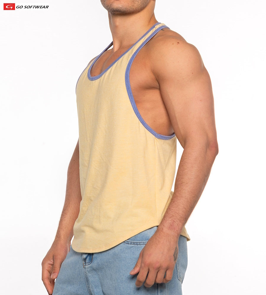 Go Softwear 4675 Men's Gold Coast Athletic Tank Top - Daffodil