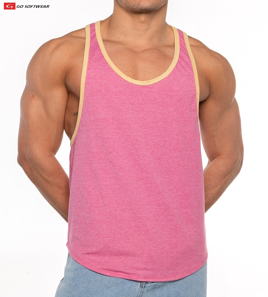 Go Softwear 4675 Men's Gold Coast Athletic Tank Top - Chateau Rose