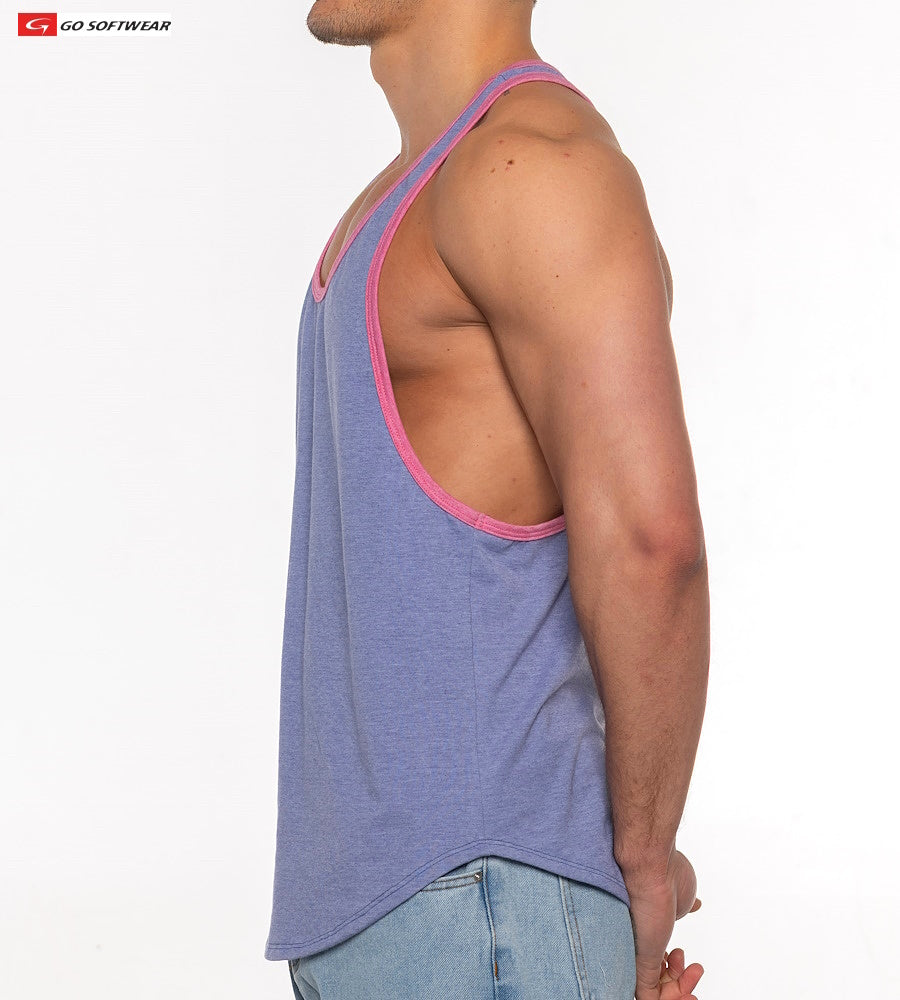 Go Softwear 4675 Men's Gold Coast Athletic Tank Top - Deep Periwinkle