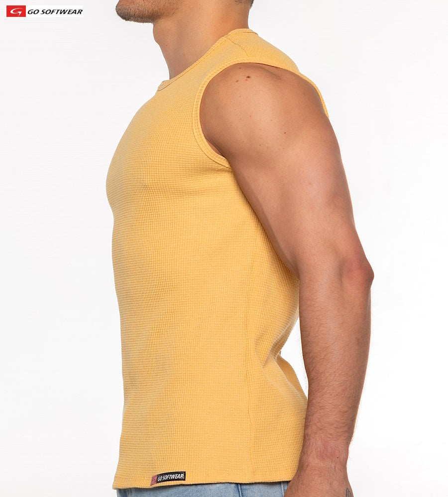 Go Softwear 4631 Men's Gold Coast Sleeveless Tee - Daffodil