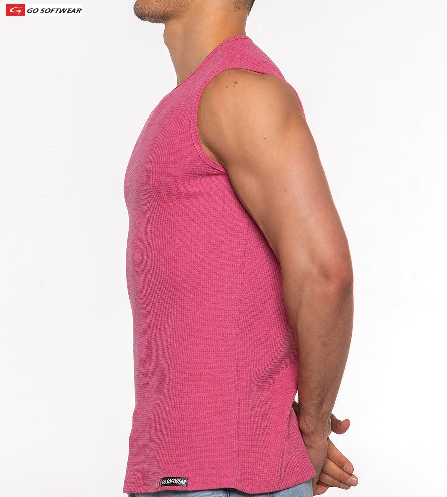 Go Softwear 4631 Men's Gold Coast Sleeveless Tee - Chateau Rose