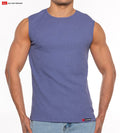 Go Softwear 4631 Men's Gold Coast Sleeveless Tee - Deep Periwinkle