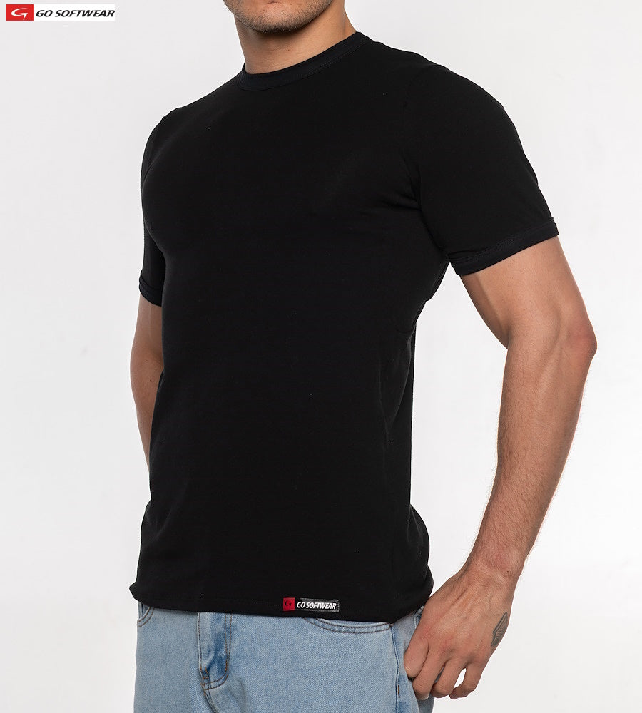 Go Softwear 2748 Men's No Sweat Tee - Black