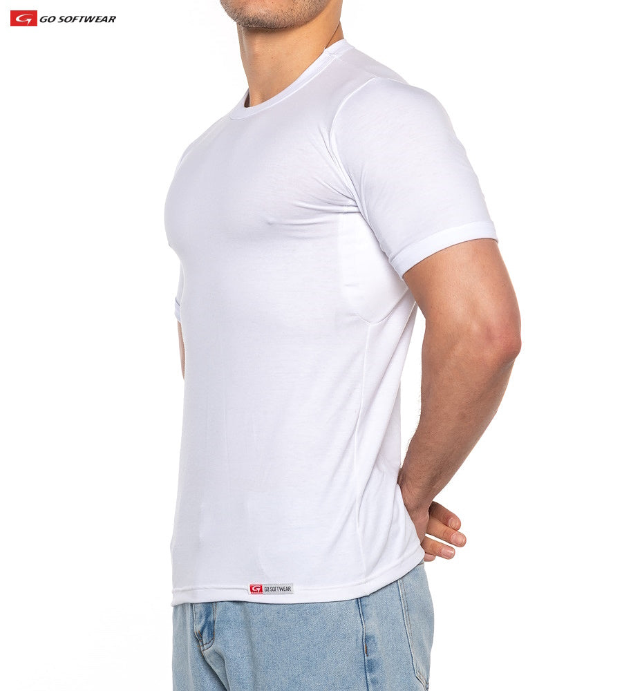 Go Softwear 2748 Men's No Sweat Tee - White