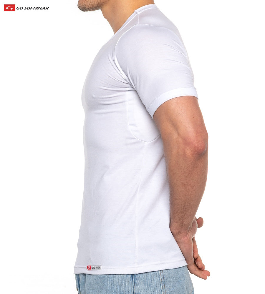 Go Softwear 2748 Men's No Sweat Tee - White