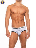 AMERICAN JOCK 8561 Men's Basics Brief - White