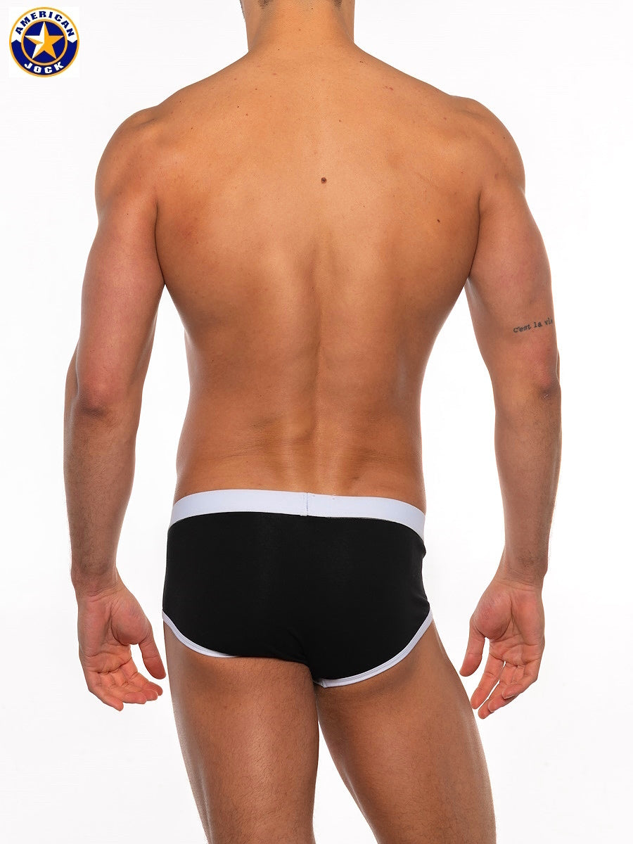AMERICAN JOCK 8561 Men's Basics Brief - Black