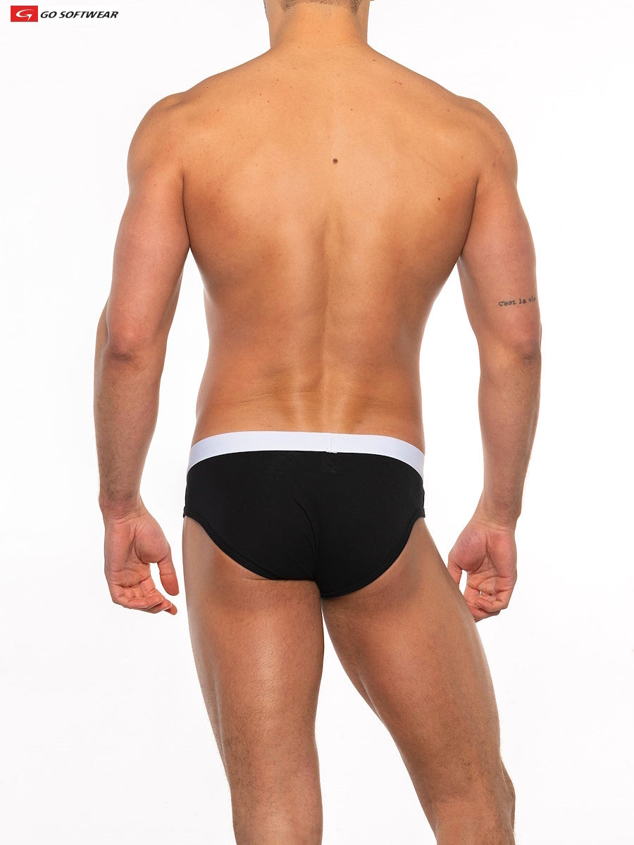 Go Softwear 2742 Men's Pouch Enhancer Bikini (Non-Padded) - Black