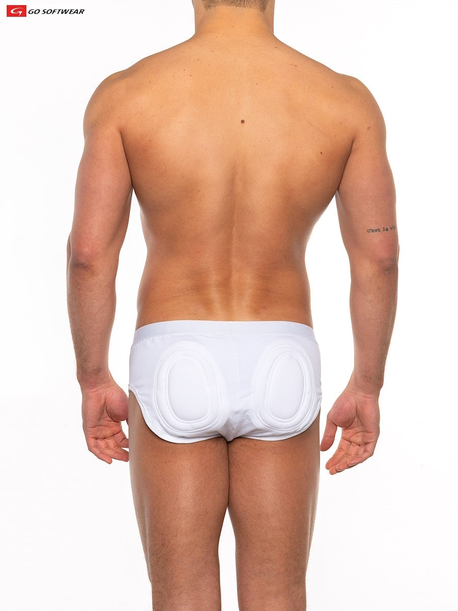 Go Softwear 2977 Men's Super Boost Padded Brief (33% more padding) - White