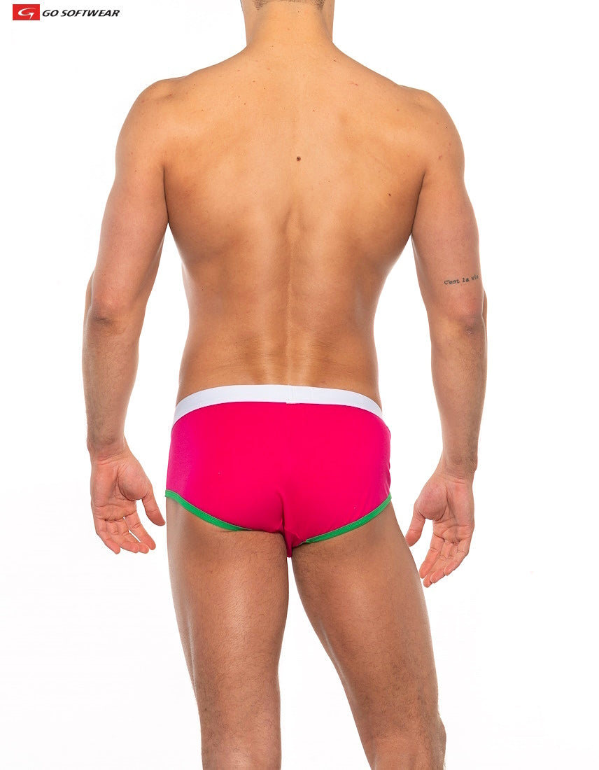Go Softwear 2021 Men's Cal. Classic Boy Brief - Fandango Pink/Deep Mint