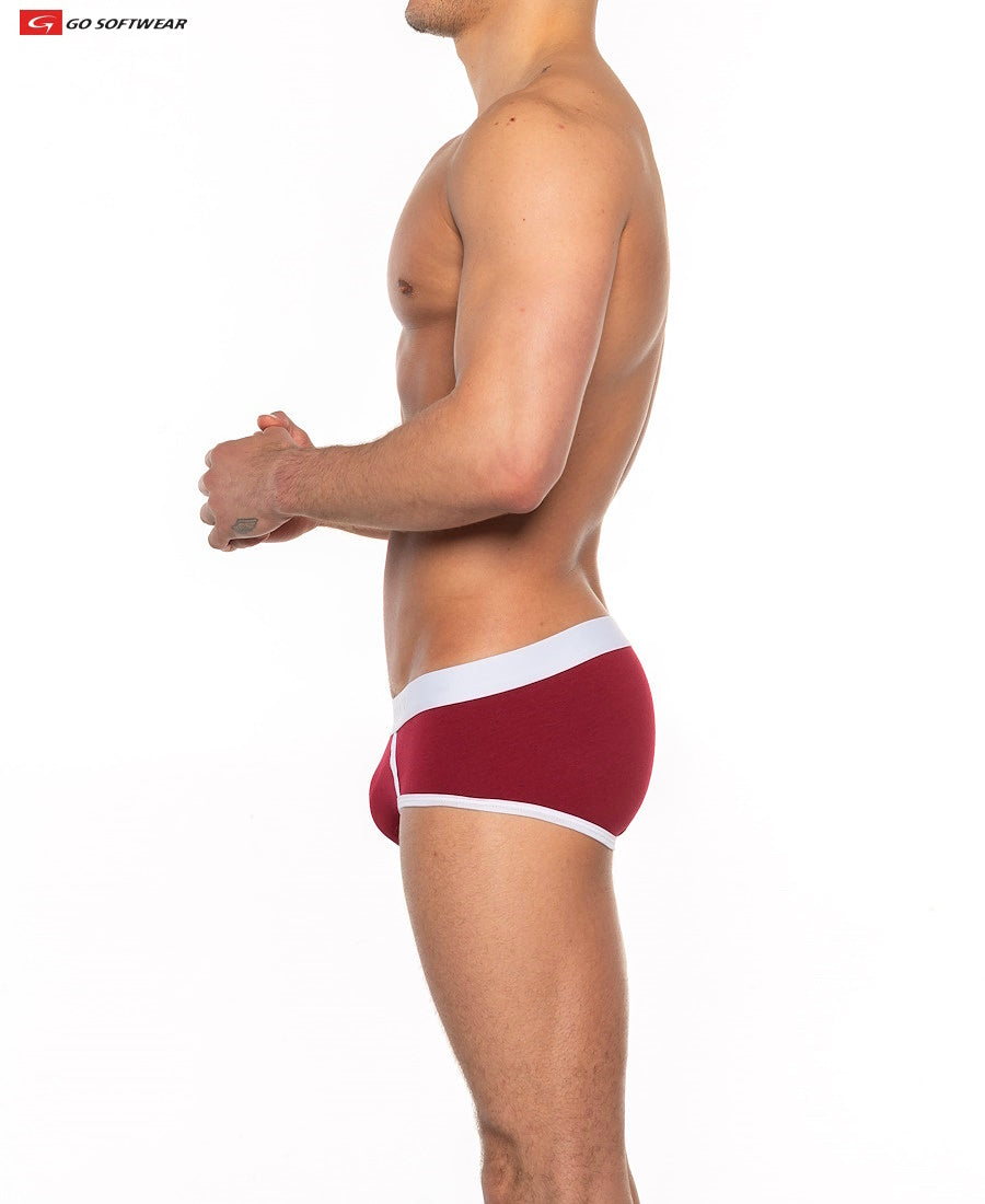 Go Softwear 2021 Men's Cal. Classic Boy Brief - Crimson/White