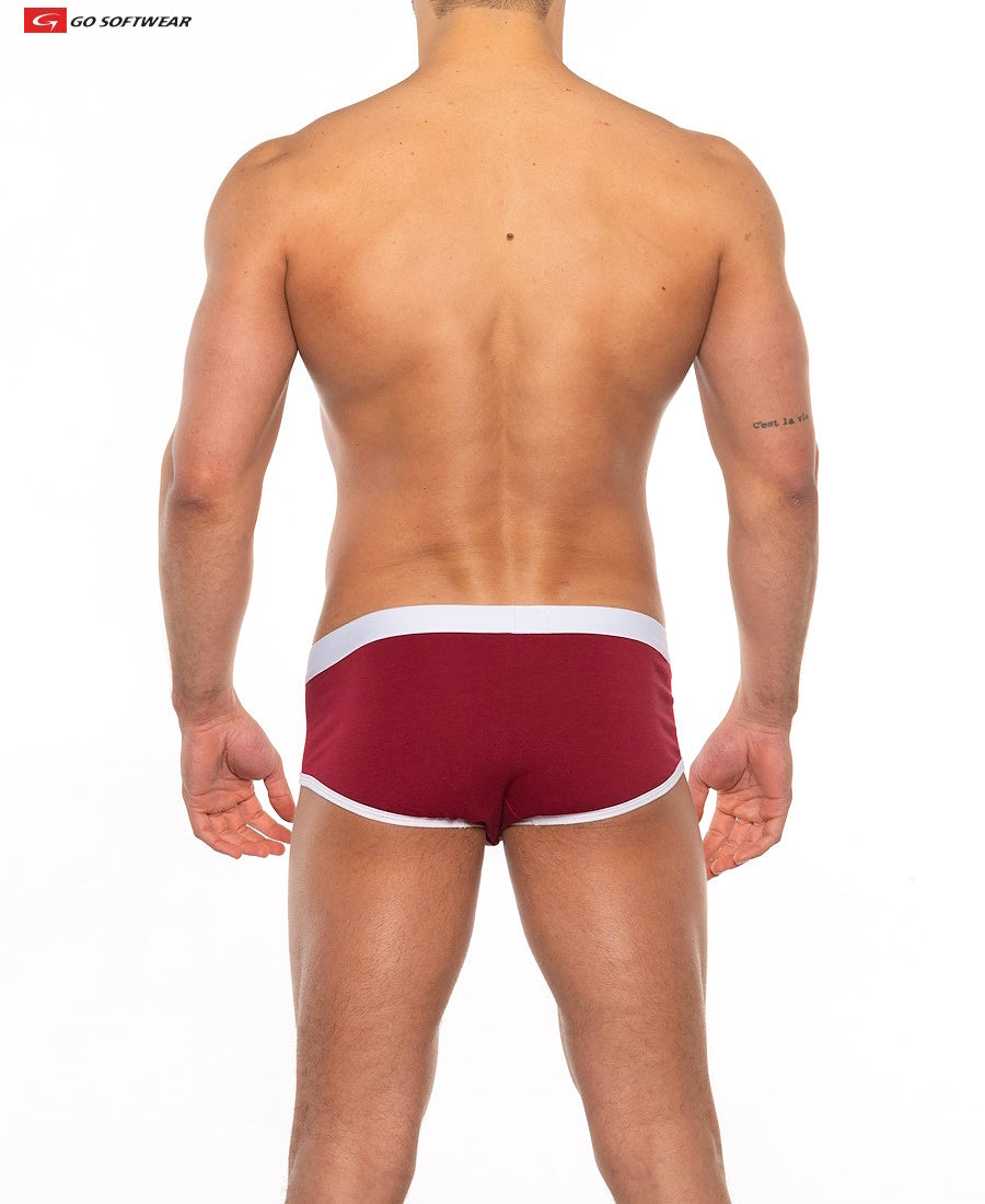 Go Softwear 2021 Men's Cal. Classic Boy Brief - Crimson/White