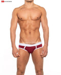 Go Softwear 2011 Men's Cal. Classic Lo Rise Brief - Crimson/White