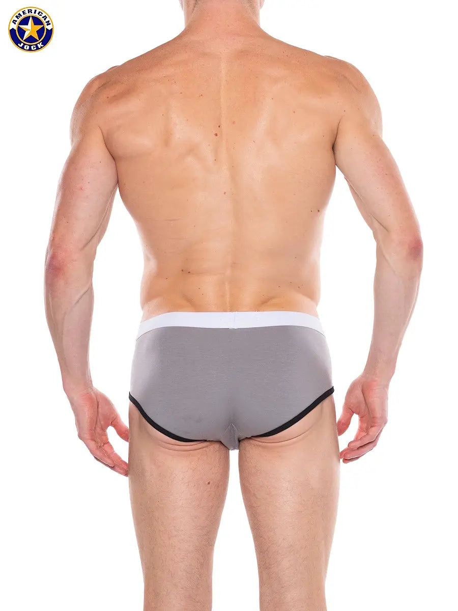 AMERICAN JOCK 8883 Men's Apex 5" Classic Brief Platinum