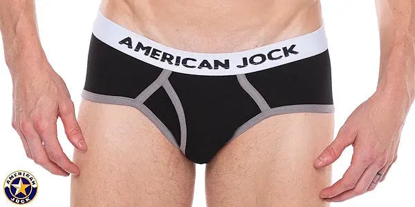 AMERICAN JOCK 8883 Men's Apex 5" Classic Brief Onyx