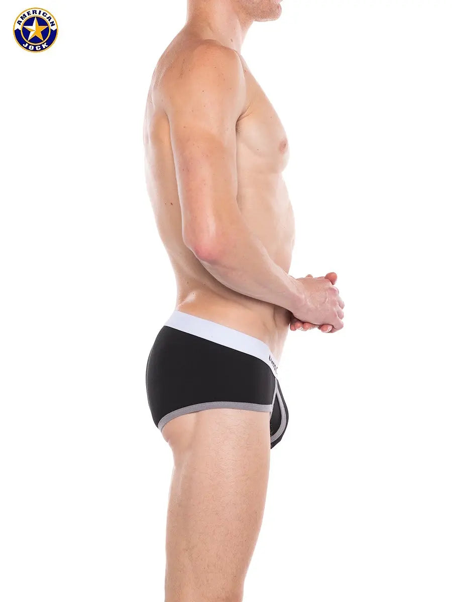 AMERICAN JOCK 8883 Men's Apex 5" Classic Brief Onyx