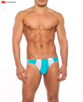 Go Softwear 4501 Men's Sport 'Buns' Bikini - Pacific Blue/White