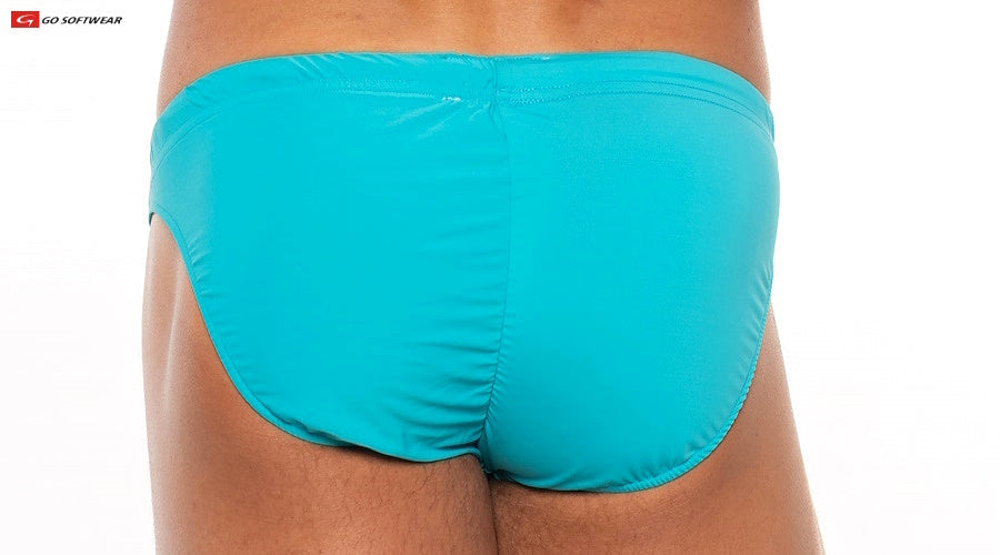 Go Softwear 4501 Men's Sport 'Buns' Bikini - Pacific Blue/White