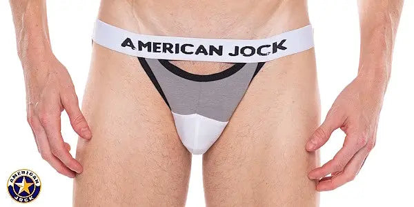 AMERICAN JOCK 8889 Men's Apex Rep Jockstrap Platinum