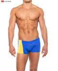 Go Softwear 4538 Men's Priapos Sq-Cut w/C-Ring - Royal Blue/Sunshine