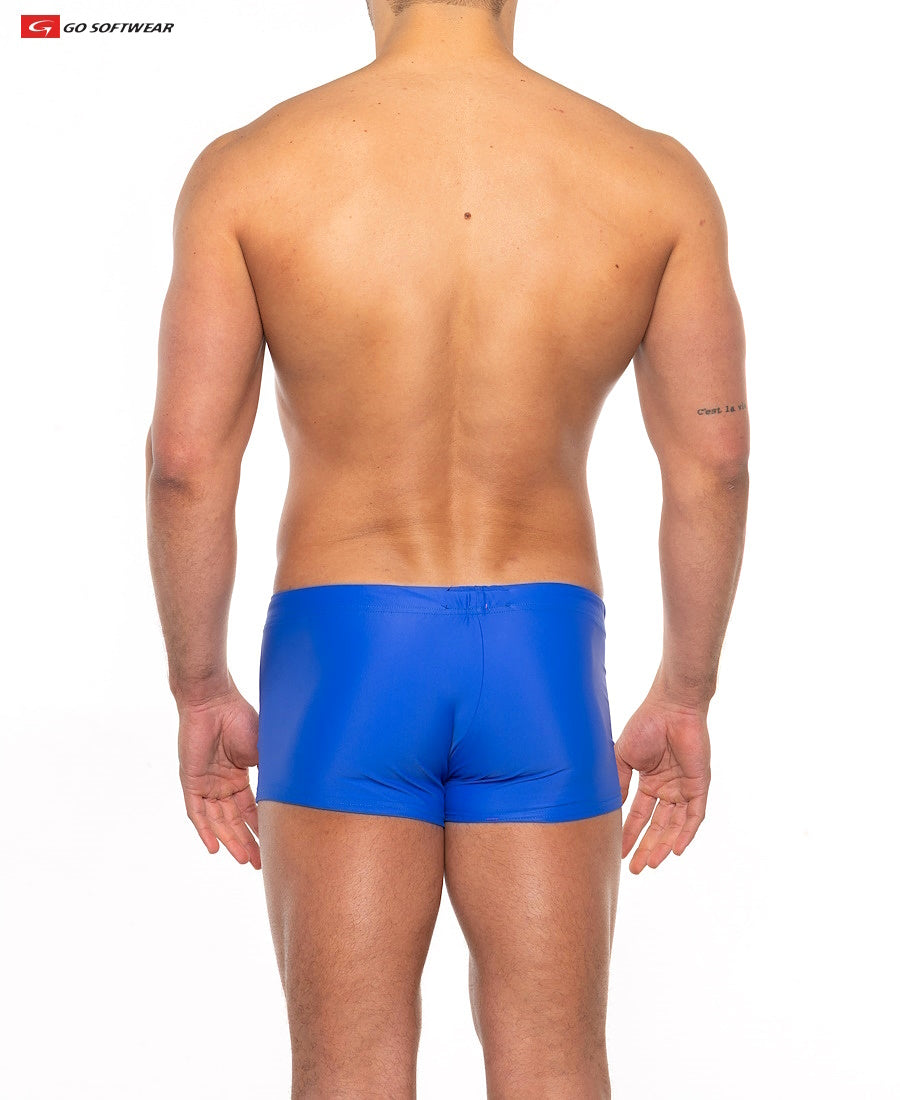 Go Softwear 4538 Men's Priapos Sq-Cut w/C-Ring - Royal Blue/Sunshine