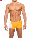 Go Softwear 4538 Men's Priapos Sq-Cut w/C-Ring - Tangerine/White