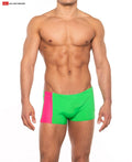Go Softwear 4538 Men's Priapos Sq-Cut w/C-Ring - Island Green/Flamingo