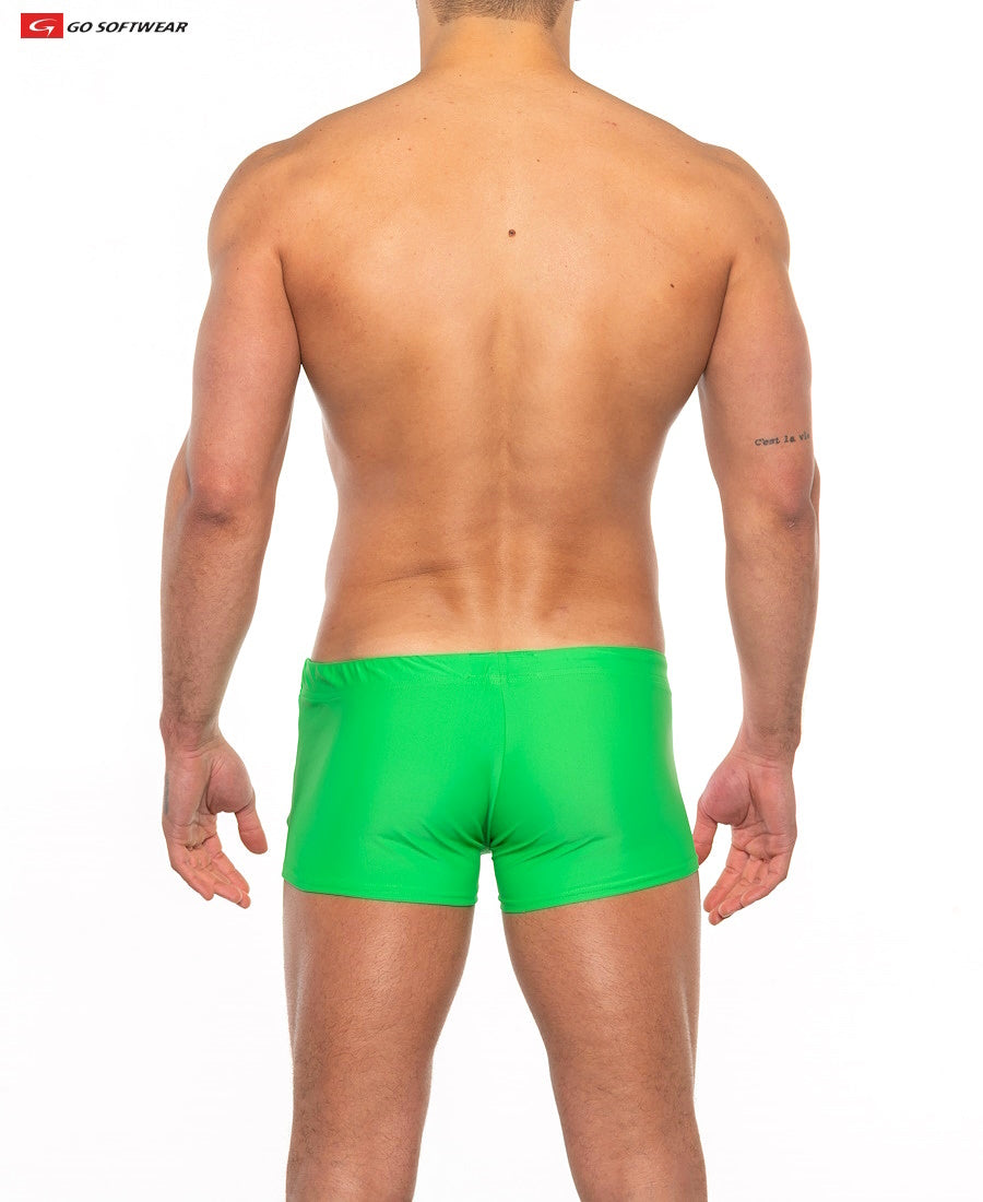 Go Softwear 4538 Men's Priapos Sq-Cut w/C-Ring - Island Green/Flamingo