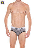 AMERICAN JOCK 8881 Men's Apex 4" Core Brief Platinum
